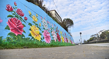 Giresun'da Duvarlar Çiçek Açtı