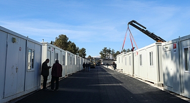 Adıyaman'da Konteyner Kent Çalışmaları Sürüyor