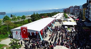 Araklı'da Kadınlar Kapalı Organik Ürünler Pazarı Açıldı
