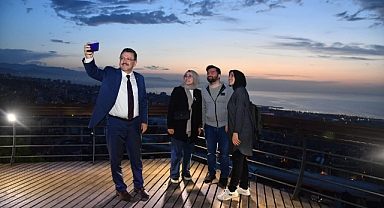 Boztepe Seyir Terası'na İlgi Büyük