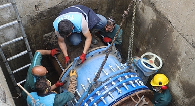 Suların Kesilmesine Neden Olan Hat Değişimi Tüm Hızıyla Sürüyor