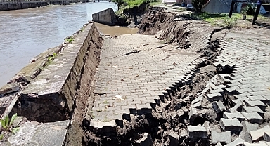 Terme'de Taşkın Suyu Çekilmeye Başladı