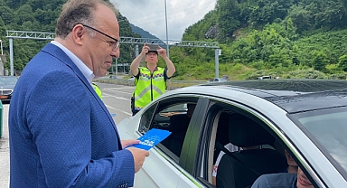 Vali Mustafa Tutulmaz Bayram Öncesi Trafik Denetimine Katıldı