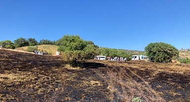Giresun'da Buğday Ekili Tarla Yandı
