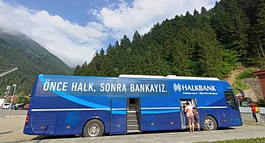 Halk Bankası'ndan Uzungöl'de Mobil Şube Hizmeti