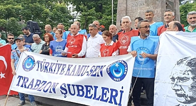 KAMU-SEN Trabzon Şubesi'nden Memur ve Emekli Maaş Zamlarına Tepki