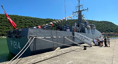 TCG Karadeniz Ereğli Gemisi Bartın'da Ziyarete Açıldı