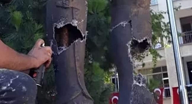 Trabzon'da Atatürk Anıtına Zarar Veren Şahıs Gözaltına Alındı