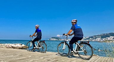 Giresun'da Bisikletli Zabıta Ekipleri Bisikletle Çevre Denetimi Yapıyor