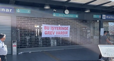 İzmir'de Metro ve Tramvay İşçilerinin Grevi Sürüyor