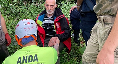 Kaybolan 73 Yaşındaki Alzheimer Hastası Adam Arama Kurtarma Ekiplerinin Çalışmasıyla Bulundu