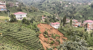 Rize'de Şiddetli Yağışın Ardından Hasar Tespit Çalışmaları Sürüyor