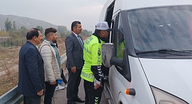 Tokat'ta Okul Servisi Denetimi Yapıldı