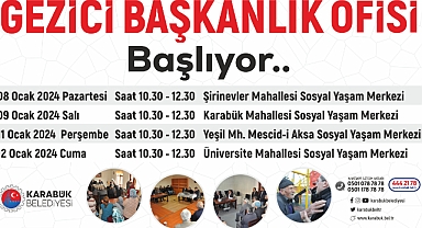 Karabük Belediyesi Gezici Başkanlık Ofisiyle Karabüklülerin Hizmetinde