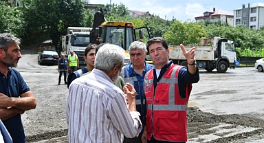 Başkan Kaya Sağanak Yağışın Vurduğu Mahallelerde İncelemelerde Bulundu