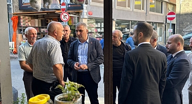 CHP Ortahisar İlçe Başkanı Haluk Batmaz Esnafı Ziyaret Etti Şikayetleri Dinledi