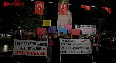 Zafer Partisi Trabzon İl Başkanlığı Kadın Cinayetlerine Sessiz Yürüyüşle Tepki Gösterdi