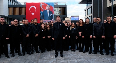 Başkan Kaya ve Ortahisar Belediyesi Personeli Atatürk'ü Andı