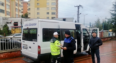 Giresun'da Öğrenci Servislerine Denetim Yapıldı