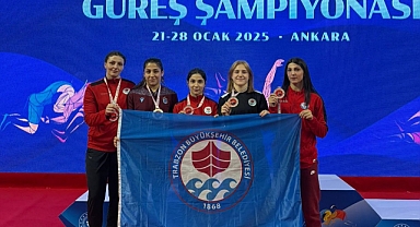 Trabzon Büyükşehir Belediyesi'nin Kadın Güreşçileri Gururlandırdı