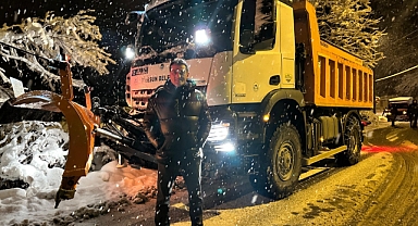 Başkan Köse, Karla Mücadele Çalışmalarına Katıldı