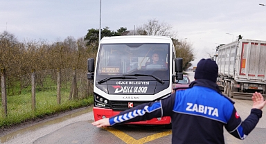 Düzce'de Kış Lastiği Denetimi Yapıldı