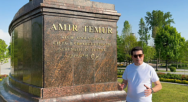 Başkan Kaya Emir Timur'un Anıtından 'Adalet' Mesajı Verdi