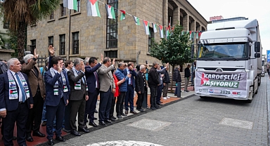 Trabzon'dan Gazze'ye Yola Çıkan Yardım Tırları İnsanlığa Umut Oluyor