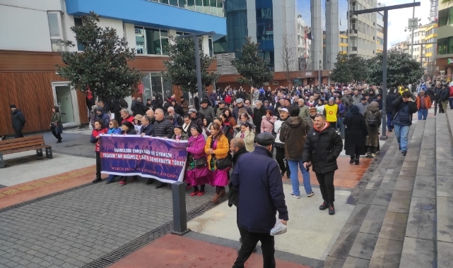 Trabzon Emek ve Demokrasi Platformu ABD ve İsrail'i Protesto Etti
