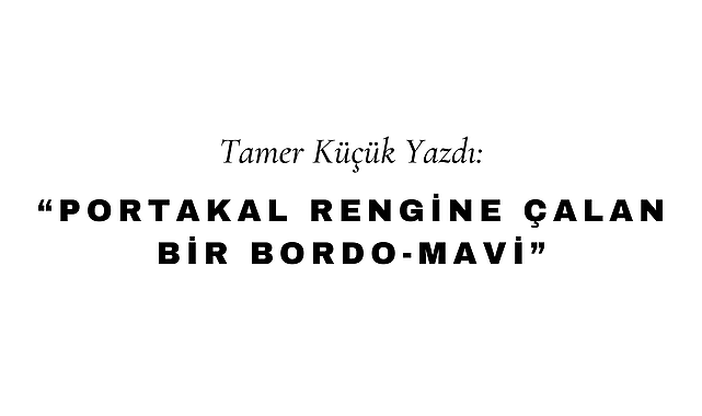 Portakal Rengine Çalan bir Bordo-Mavi