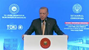 Cumhurbaşkanı Erdoğan Cerrahpaşa Tıp Fakültesi'nde Temel Atma Törenine Katıldı