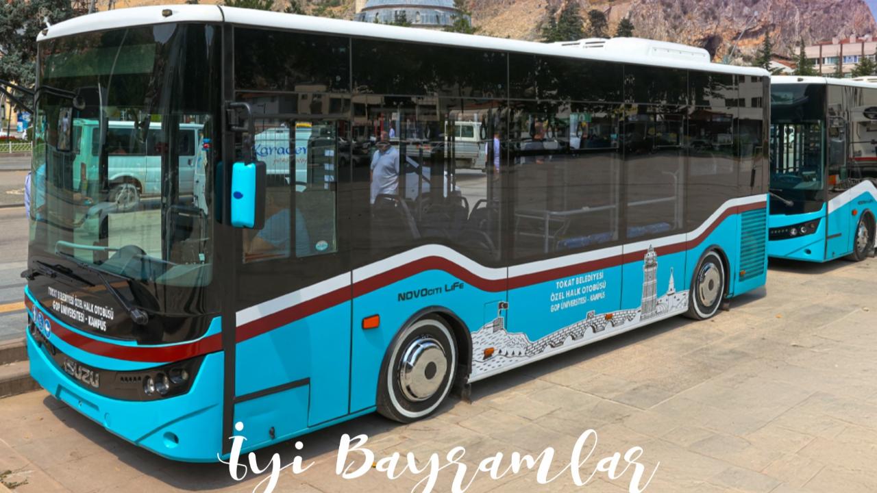 Tokat'ta Halk Otobüsleri Bayram Boyunca Ücretsiz Olacak