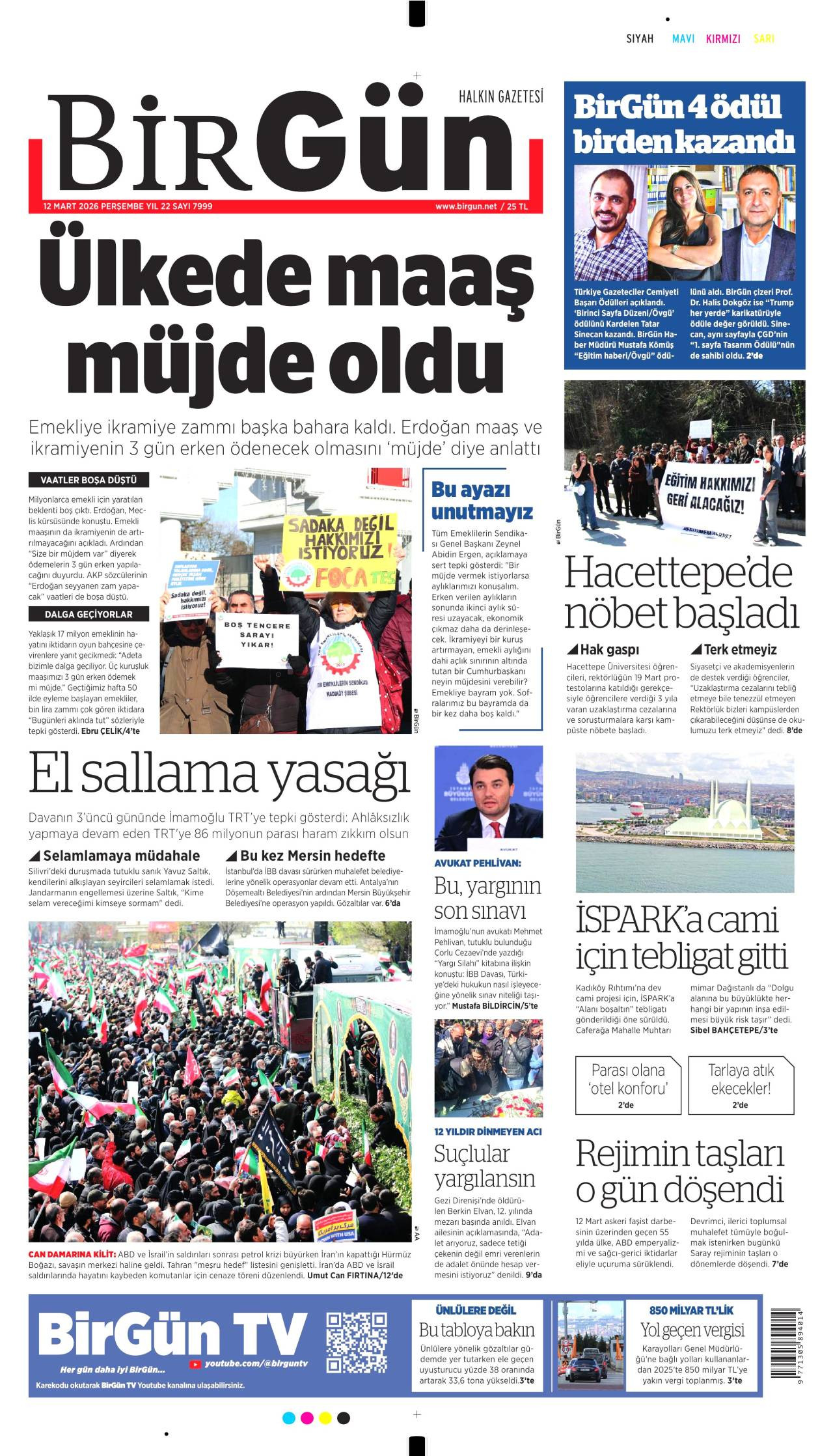 Birgün Gazete Manşeti