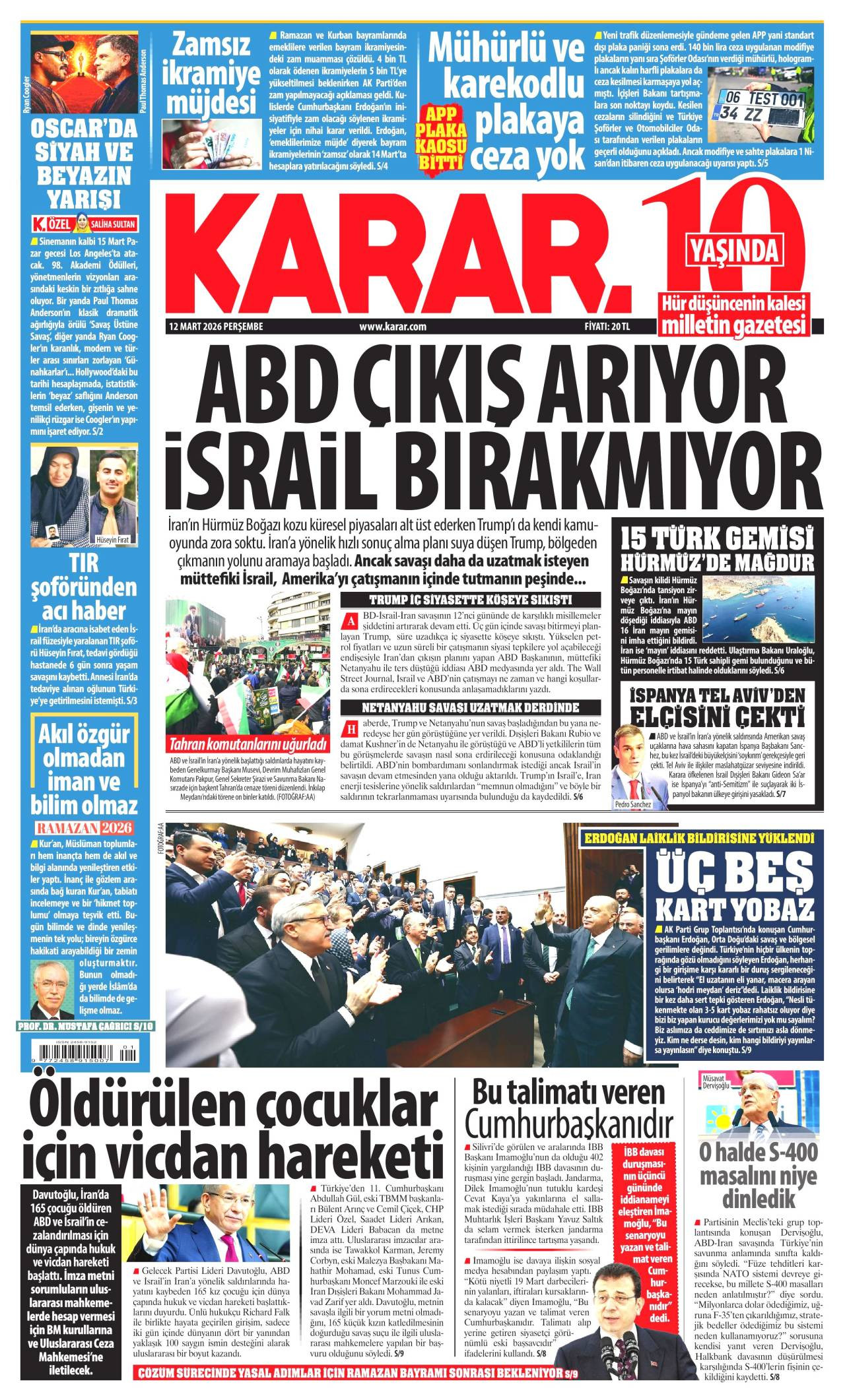 Karar Gazete Manşeti