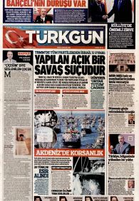 Türkgün Gazetesi Gazete Manşeti